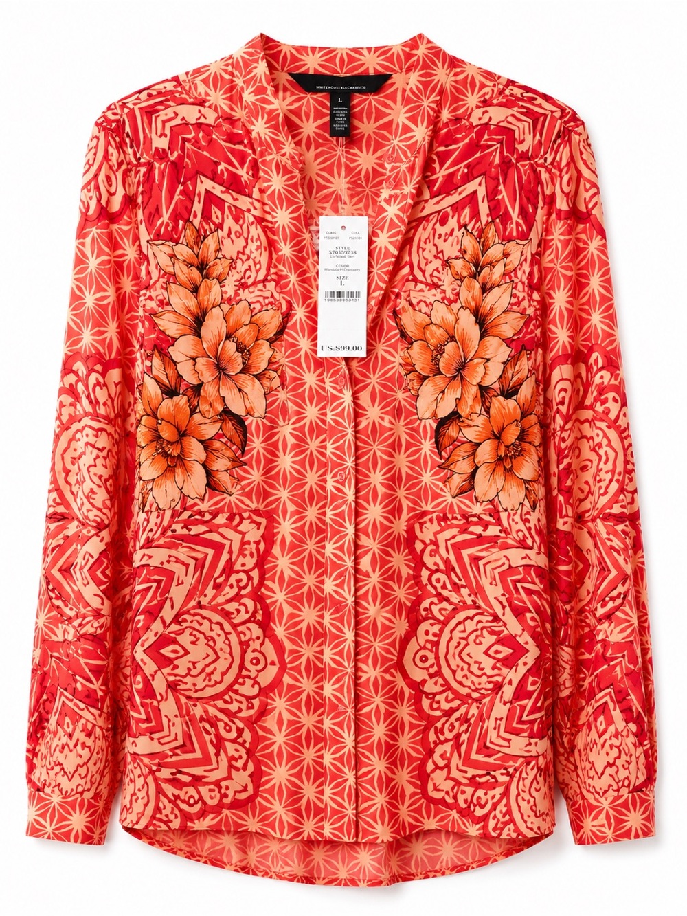 WHBM Matching Set – Mandala Print Blouse + Coral Rib Tank
Size Large (NWT) - Picture 3 of 7
